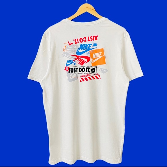 Nike Other - NIKE AUTHENTIC SPORTS WEAR WHITE CREW NECK GRAPHIC T-SHIRT FOR MEN’S & WOMEN’S